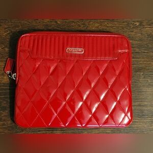 Coach Red Tablet Sleeve